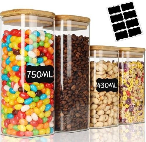 Los⁤ Mejores Tarros de Vidrio Herméticos ⁣para ‍Almacenar Alimentos