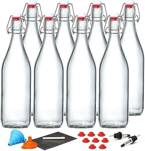 Análisis Detallado del Paquete de 8 Botellas de Vidrio para Fermentación